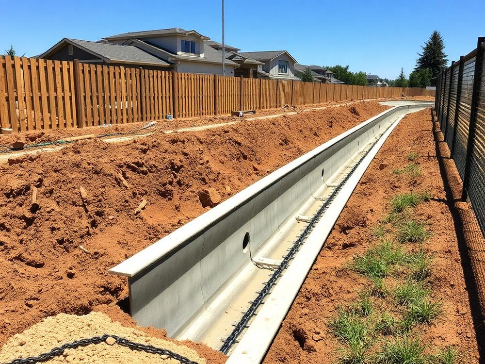 Stormwater drainage & fencing